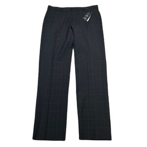 Armani‎ Exchange Slim Fit Dress Pants Mens 36x34 Black Windowpane $225